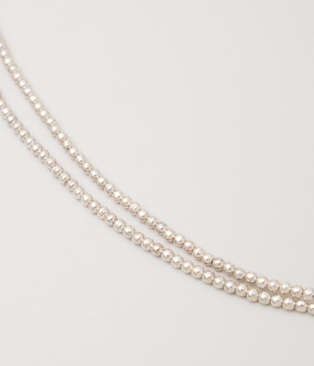 ERICKA NICOLAS BEGAY "NAVAJO PEARL 4mm 120cm"(SILVER)