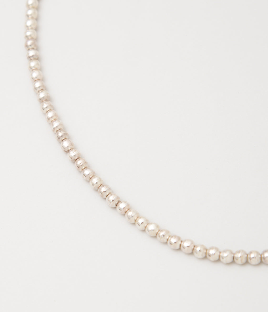 ERICKA NICOLAS BEGAY "NAVAJO PEARL 5mm 45cm"(SILVER)