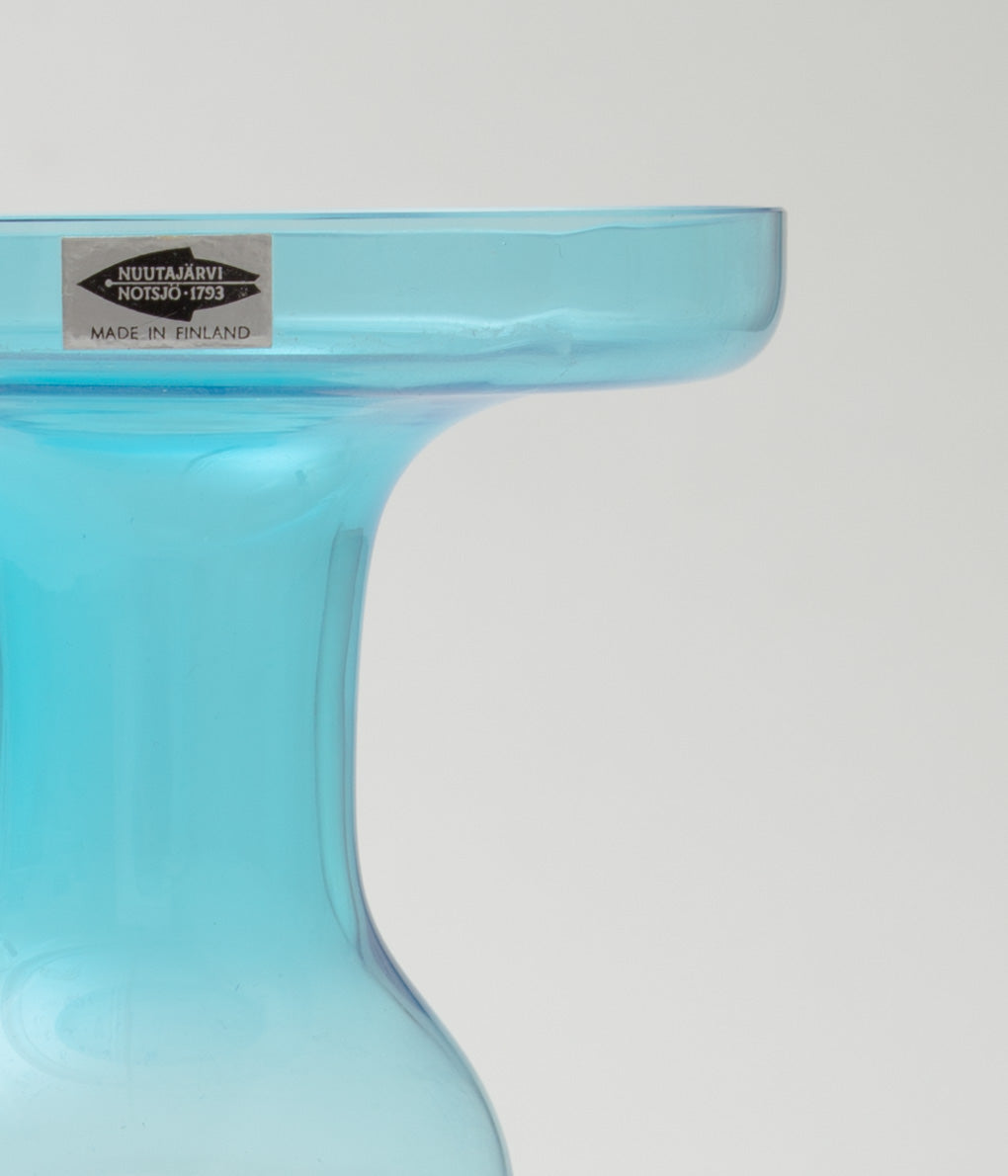 NUUTAJARVI (OIVA TOIKKA) "VASE 1483L"(BLUE)
