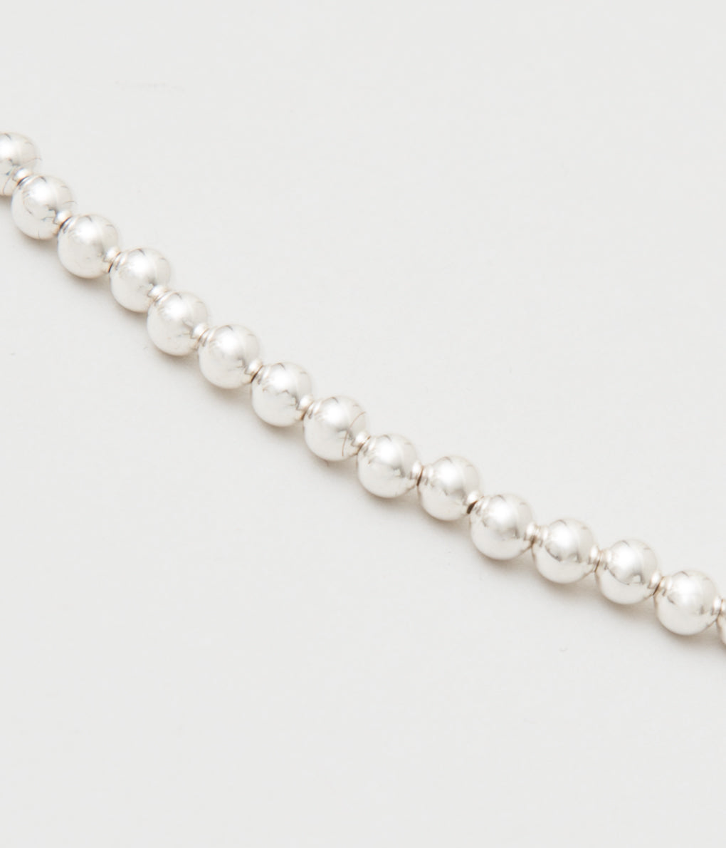 ERICKA NICOLAS BEGAY "NAVAJO PEARL 4mm 60cm"(SILVER)