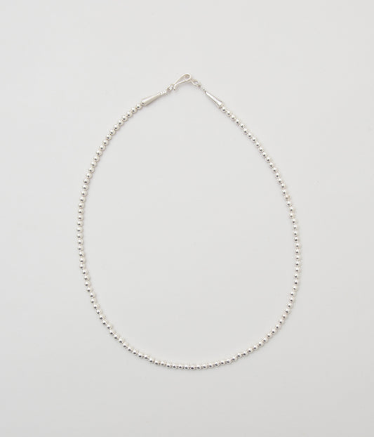 ERICKA NICOLAS BEGAY "NAVAJO PEARL 4mm 50cm"(SILVER)