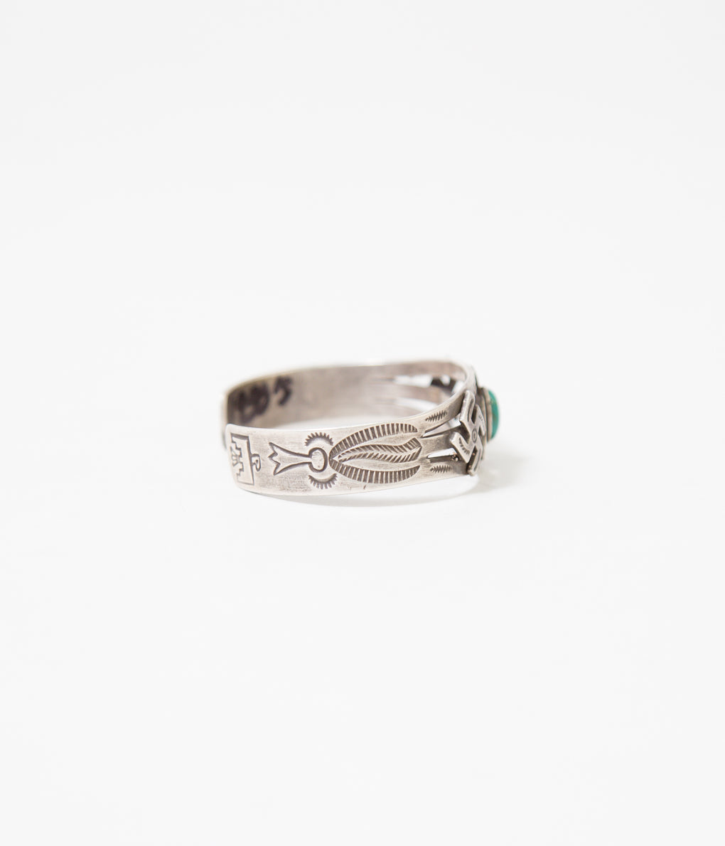 30'S FRED HARVEY STYLE NAVAJO BANGLE THUNDERBIRD & SWASTIKA