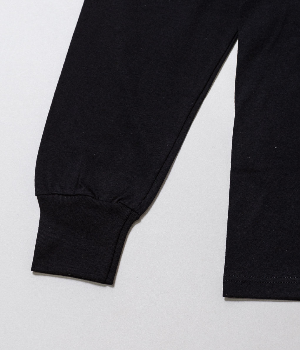 LIFEWEAR ''MOCK NECK L/S TEE'' (BLACK)