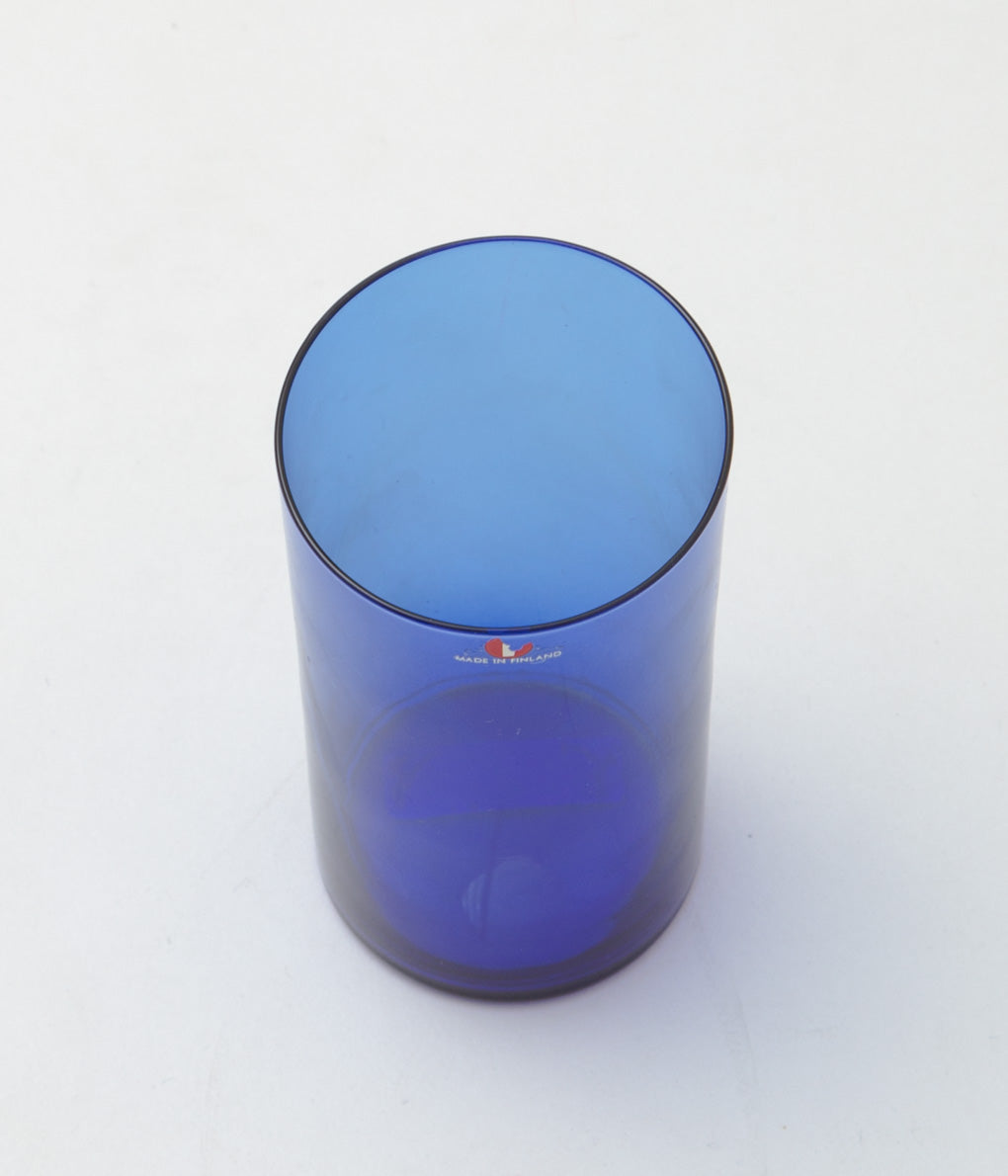 IITTALA (TIMO SARPANEVA) "GLASS I-114M" (R BLUE)