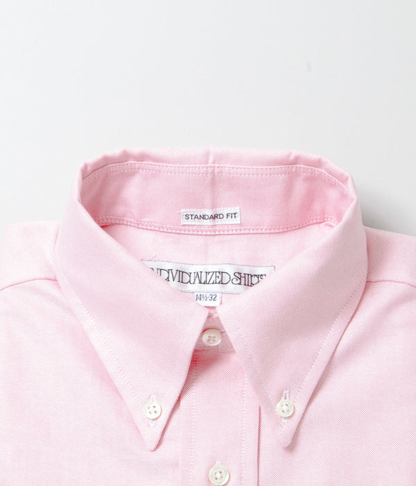 INDIVIDUALIZED SHIRTS "CAMBRIDGE OXFORD (STANDARD FIT BUTTON DOWN SHIRT)(PINK)"