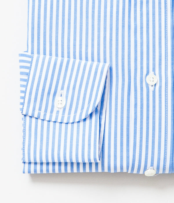 INDIVIDUALIZED SHIRTS "BENGAL STRIPE (STANDARD FIT BUTTON DOWN SHIRT)(LT BLUE)"