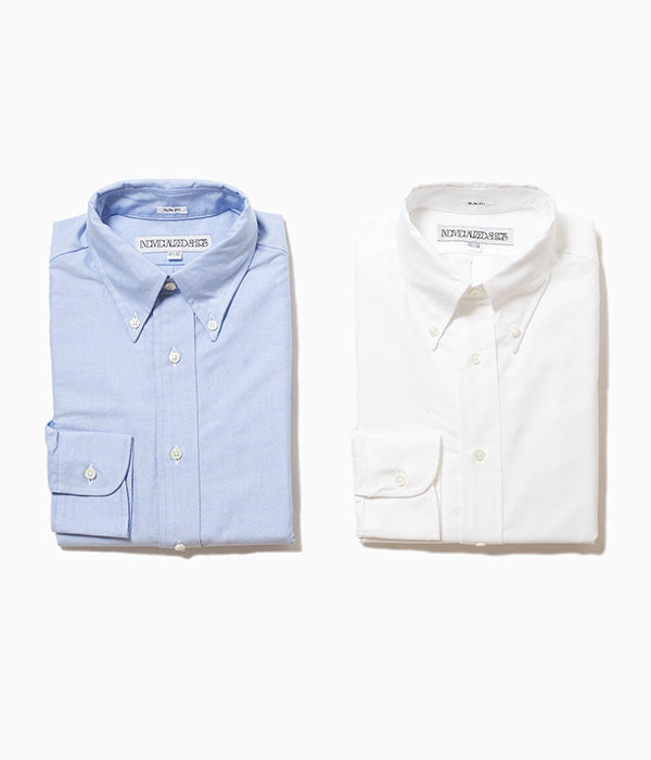 INDIVIDUALIZED SHIRTS "CAMBRIDGE OXFORD (SLIM FIT BUTTON DOWN SHIRT)(LT BLUE)"