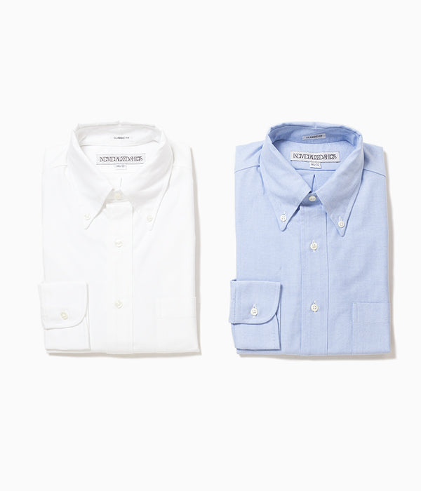 INDIVIDUALIZED SHIRTS "CAMBRIDGE OXFORD (CLASSIC FIT BUTTON DOWN SHIRT)(WHITE)"