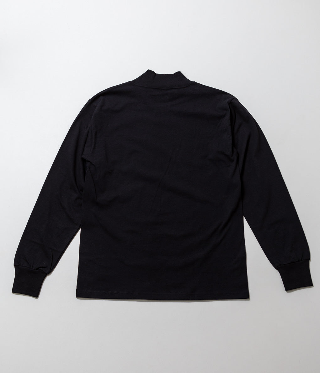 LIFEWEAR ''MOCK NECK L/S TEE'' (BLACK)