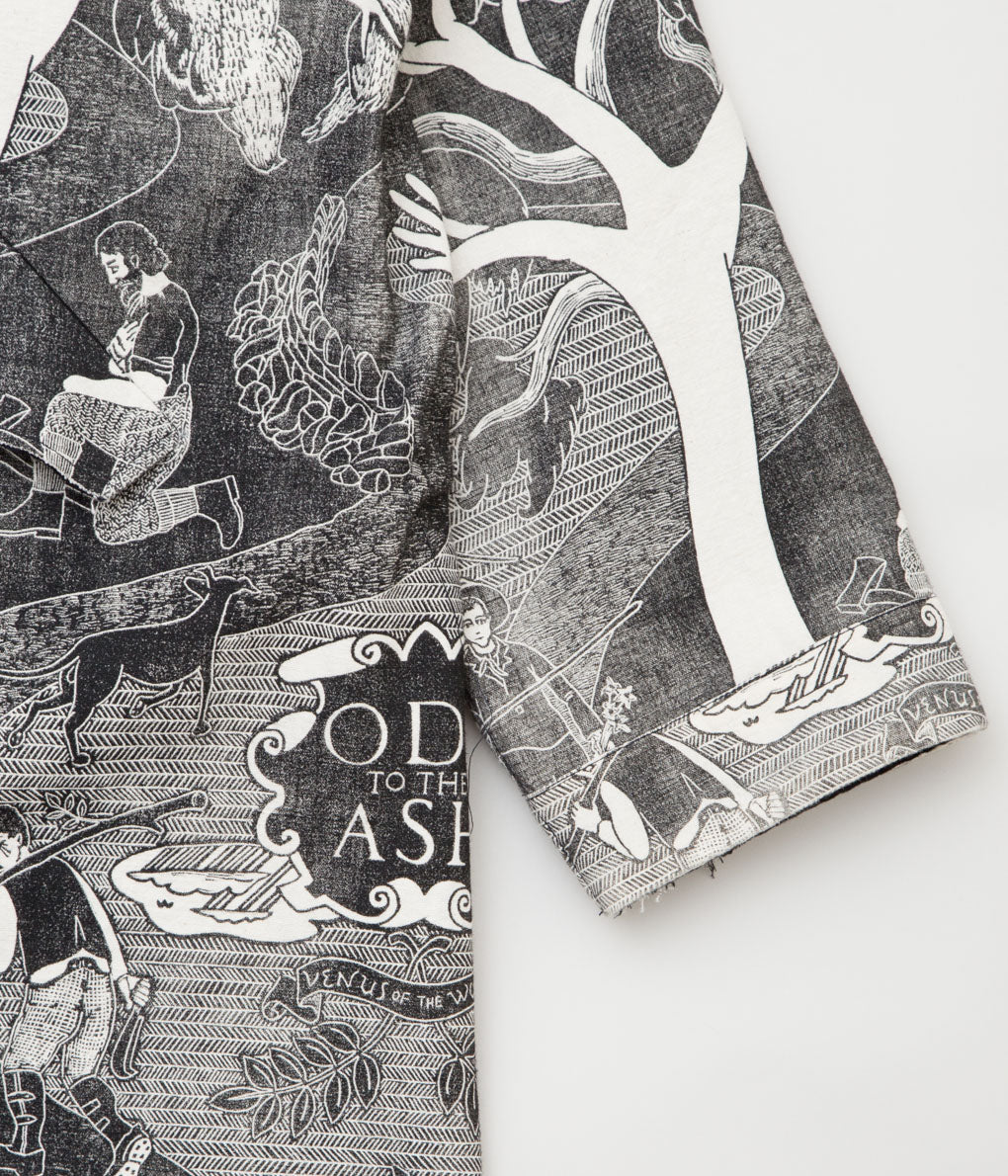 MONAD LONDON "WALTER MILITARY PARKA" (NATURAL, CARBON PRINT)