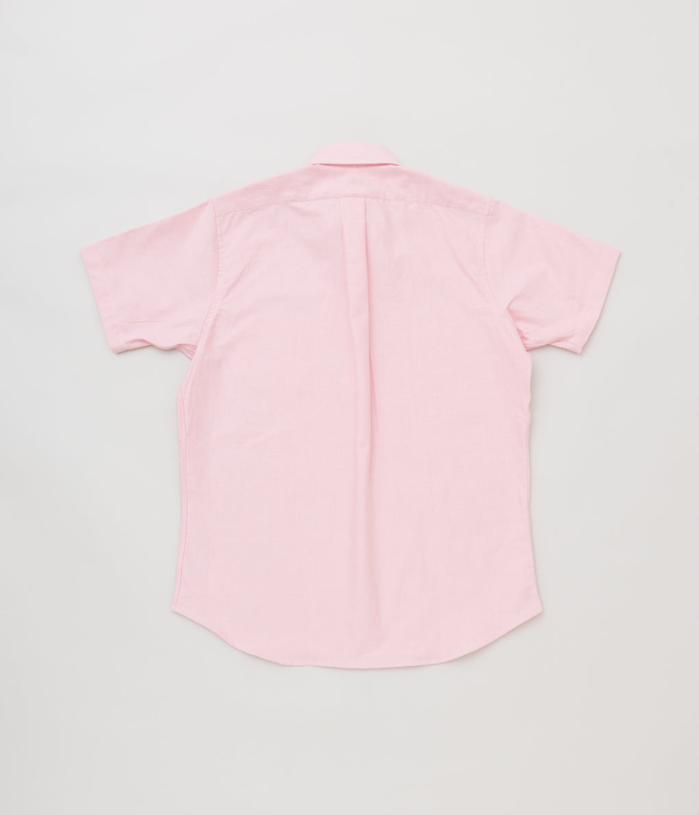 INDIVIDUALIZED SHIRTS "CAMBRIDGE OXFORD (NEW STANDARD FIT POP OVER SHORT SLEEVE SHIRT)"(PINK)
