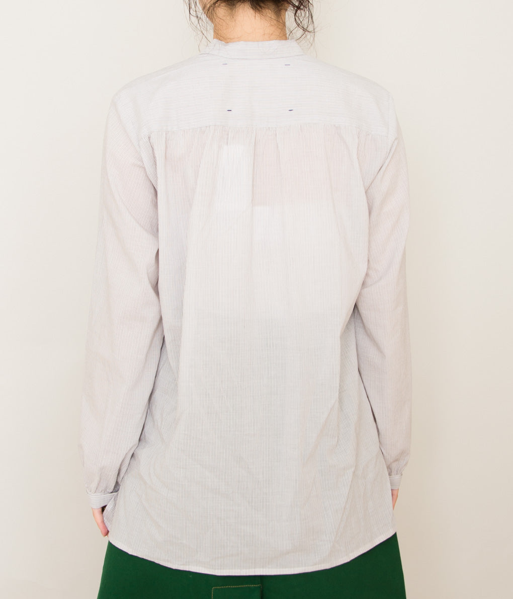 STUDIO DE LOSTANGES "METAPHORE BLOUSE"(FINE BEIGE STRIPE)