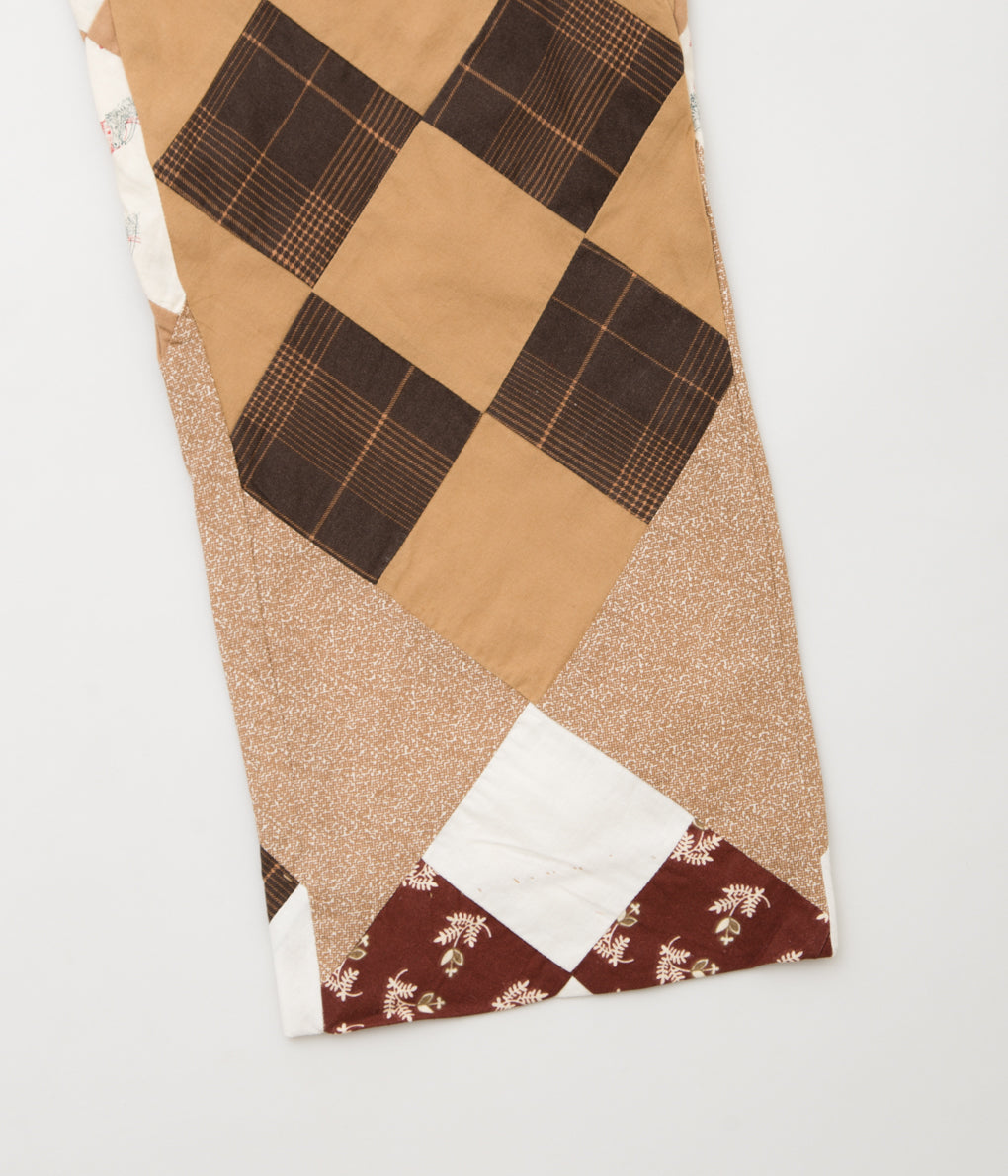 BODE "PONY CALICO QUILT TROUSERS"(BROWN MULTI)