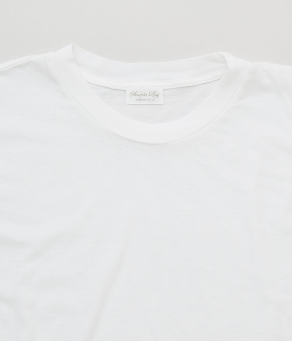 SOUPLE LUZ "CREW NECK T-SHIRTS"(OFF WHITE)