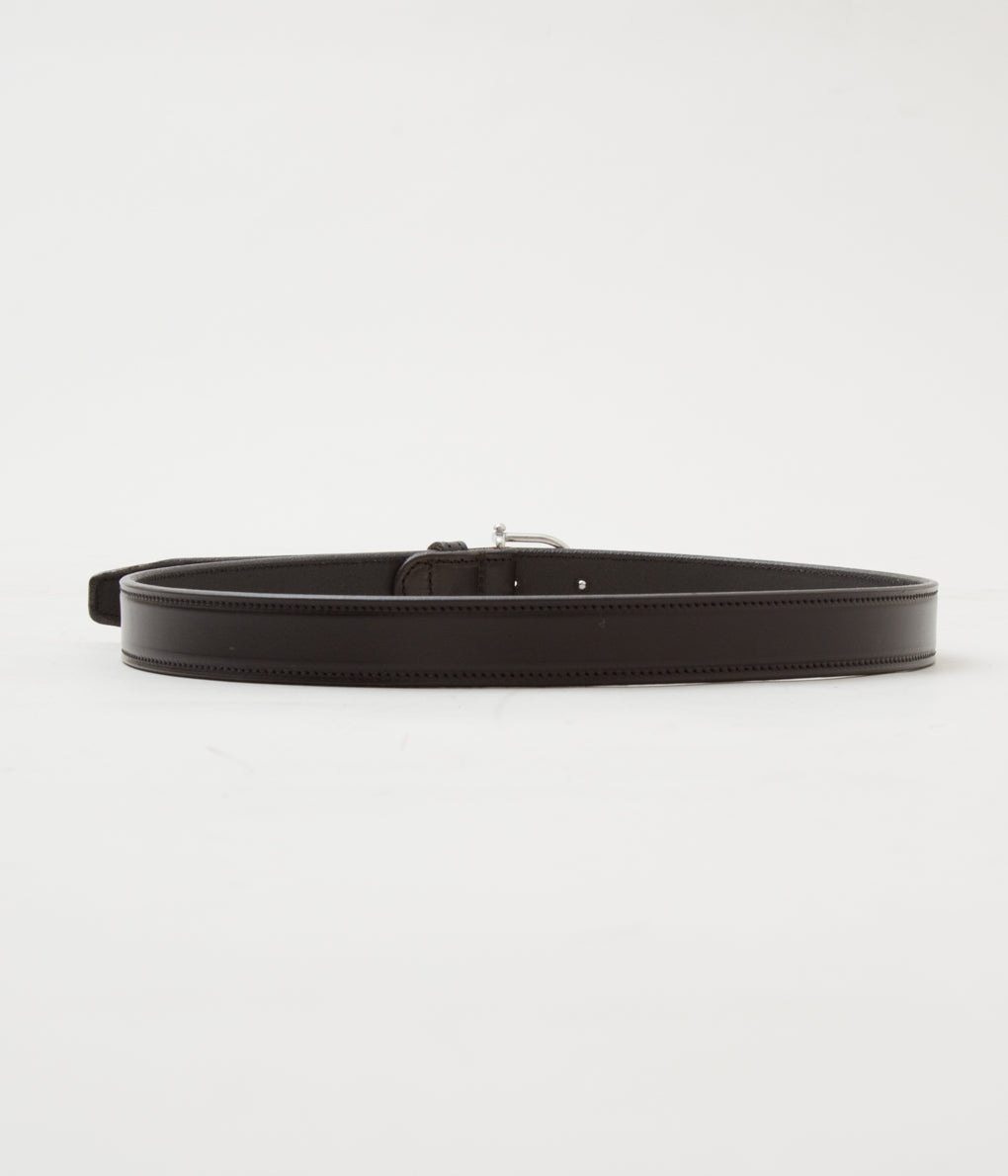 TORY LEATHER "【2717】1"SPUR BUCKLE BELT"(BLACK×NICKEL)