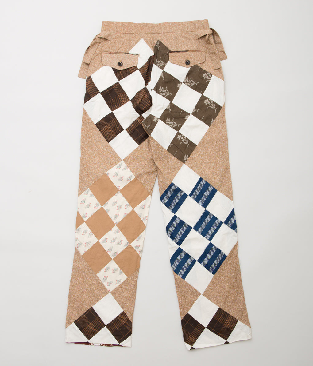 BODE "PONY CALICO QUILT TROUSERS"(BROWN MULTI)