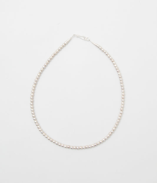 ERICKA NICOLAS BEGAY "NAVAJO PEARL 5mm 50cm"(SILVER)