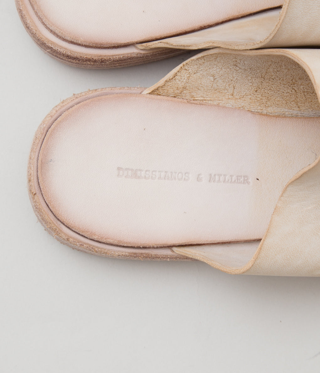DIMISSIANOS & MILLER "MULE W CLOSED TOES"(NATURAL)