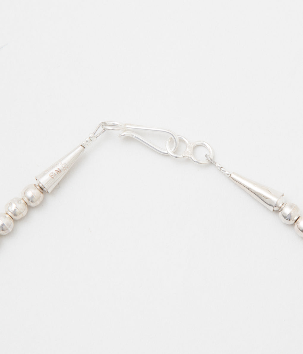 ERICKA NICOLAS BEGAY "NAVAJO PEARL 5mm 50cm"(SILVER)