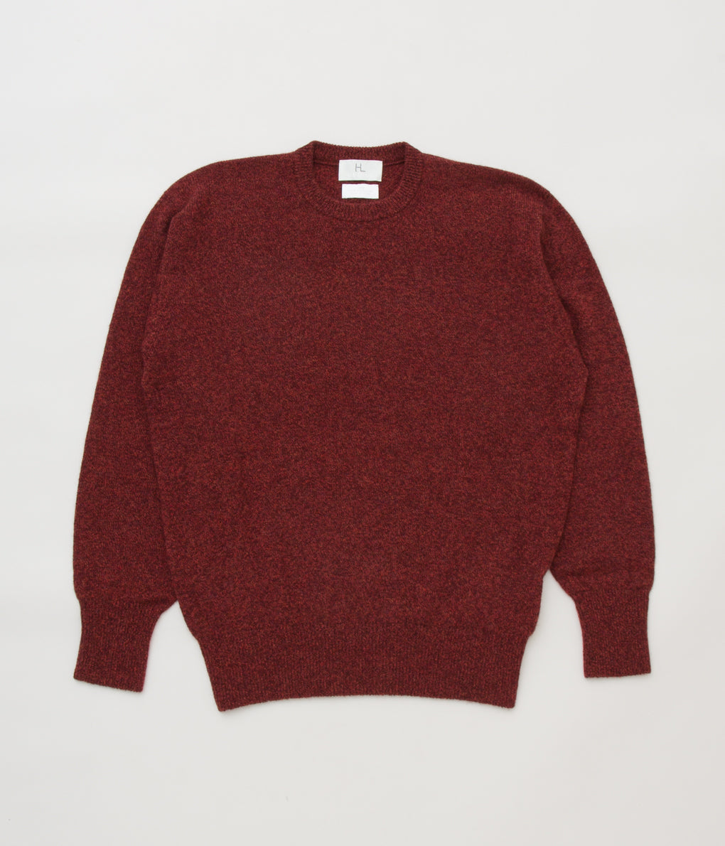 HERILL WHOLEGARMENT PULLOVER カシミヤ BROWN-