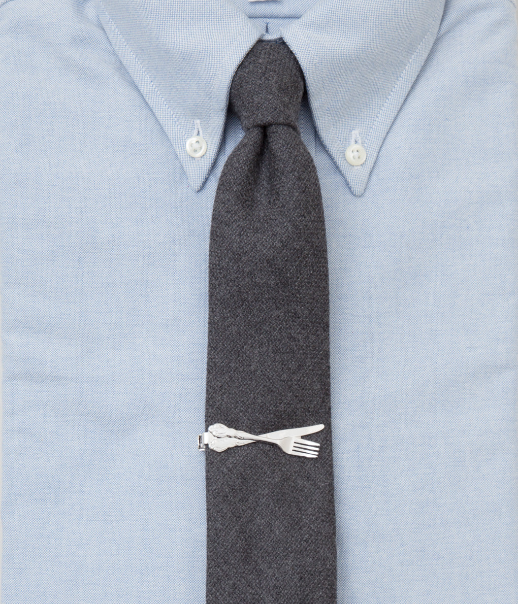FINE AND DANDY "TIE BARS FORK&KNIFE"(SILVER)