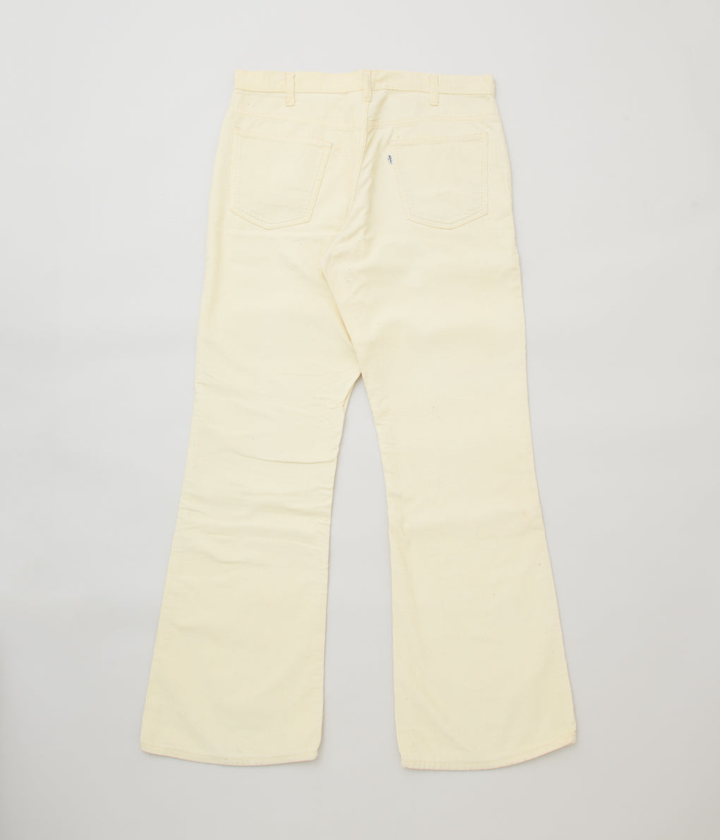 VINTAGE CLOTHING "70'S LEVI'S YELLOW CORDUROY 646 PANTS"(W35/L31)