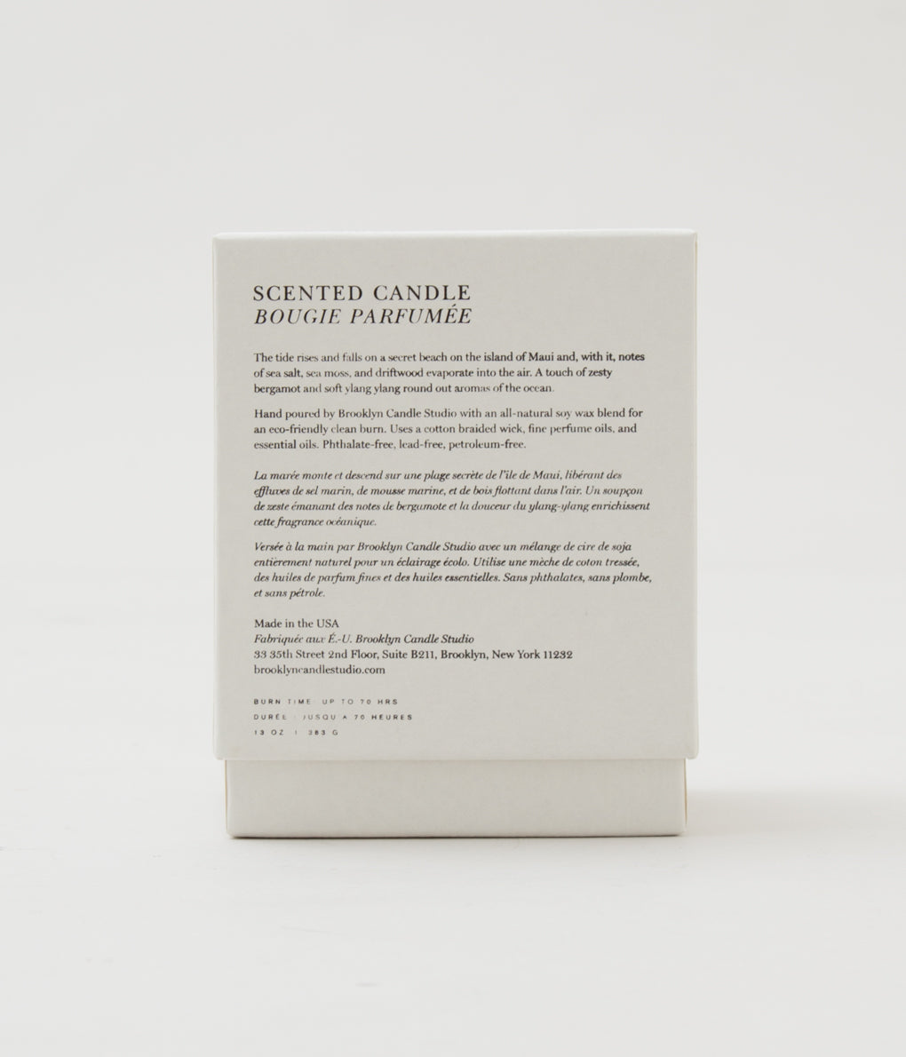 BROOKLYN CANDLE "GLASS 2 WICKS + INDIVIDUAL BOX" (MAUI)
