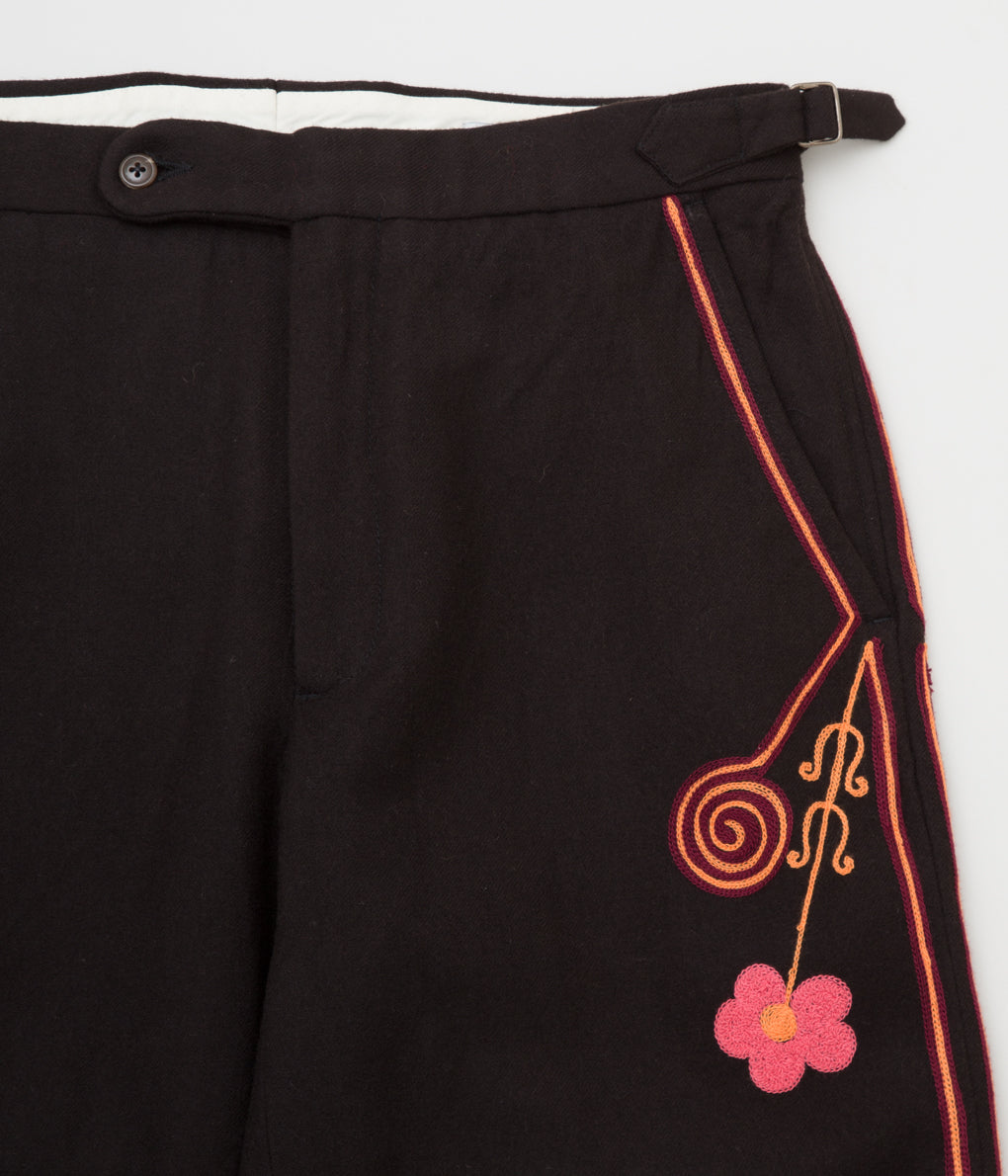 BODE "RANCHER EMBROIDERED TROUSERS"(BROWN MULTI)