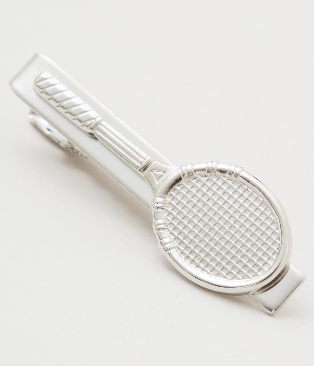 FINE AND DANDY "TIE BARS TENNIS RACKETS"(SILVER)