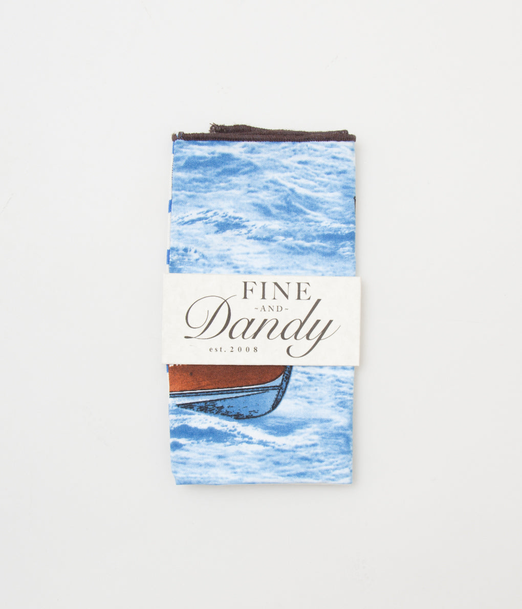 FINE AND DANDY "POCKET SQUARES"(BOATING PANELLED)