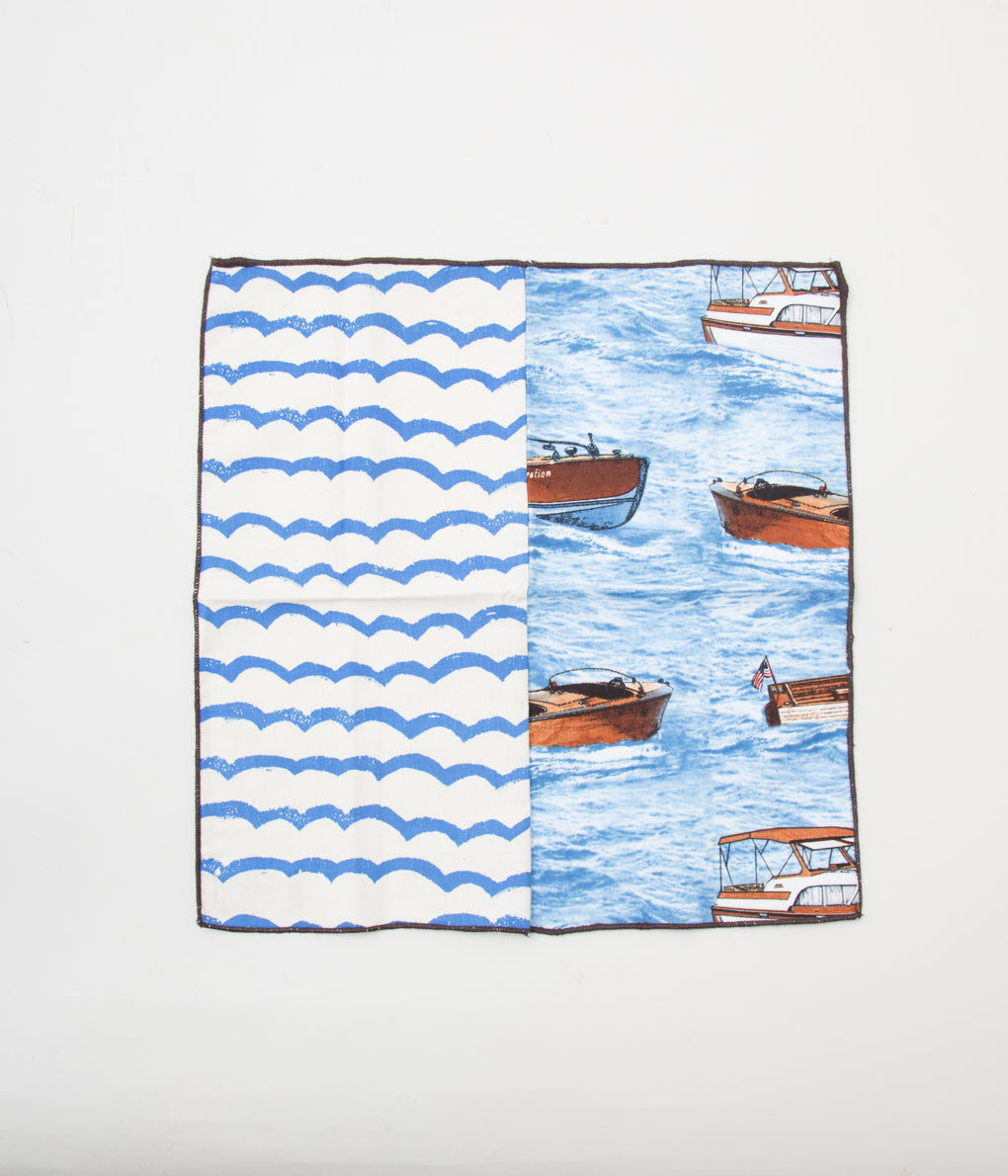 FINE AND DANDY "POCKET SQUARES"(BOATING PANELLED)