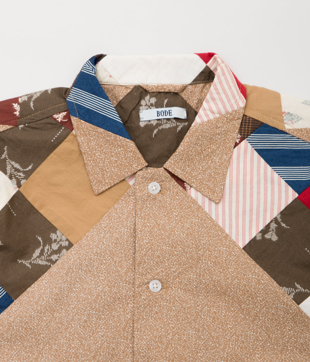 BODE "PONY CALICO QUILT LS SHIRT"(BROWN MULTI)