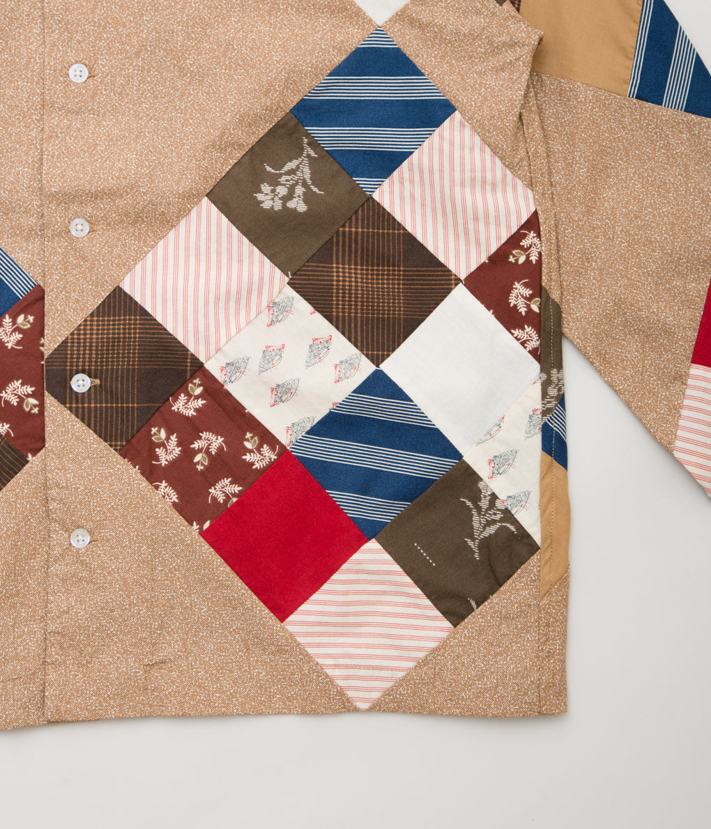 BODE "PONY CALICO QUILT LS SHIRT"(BROWN MULTI)