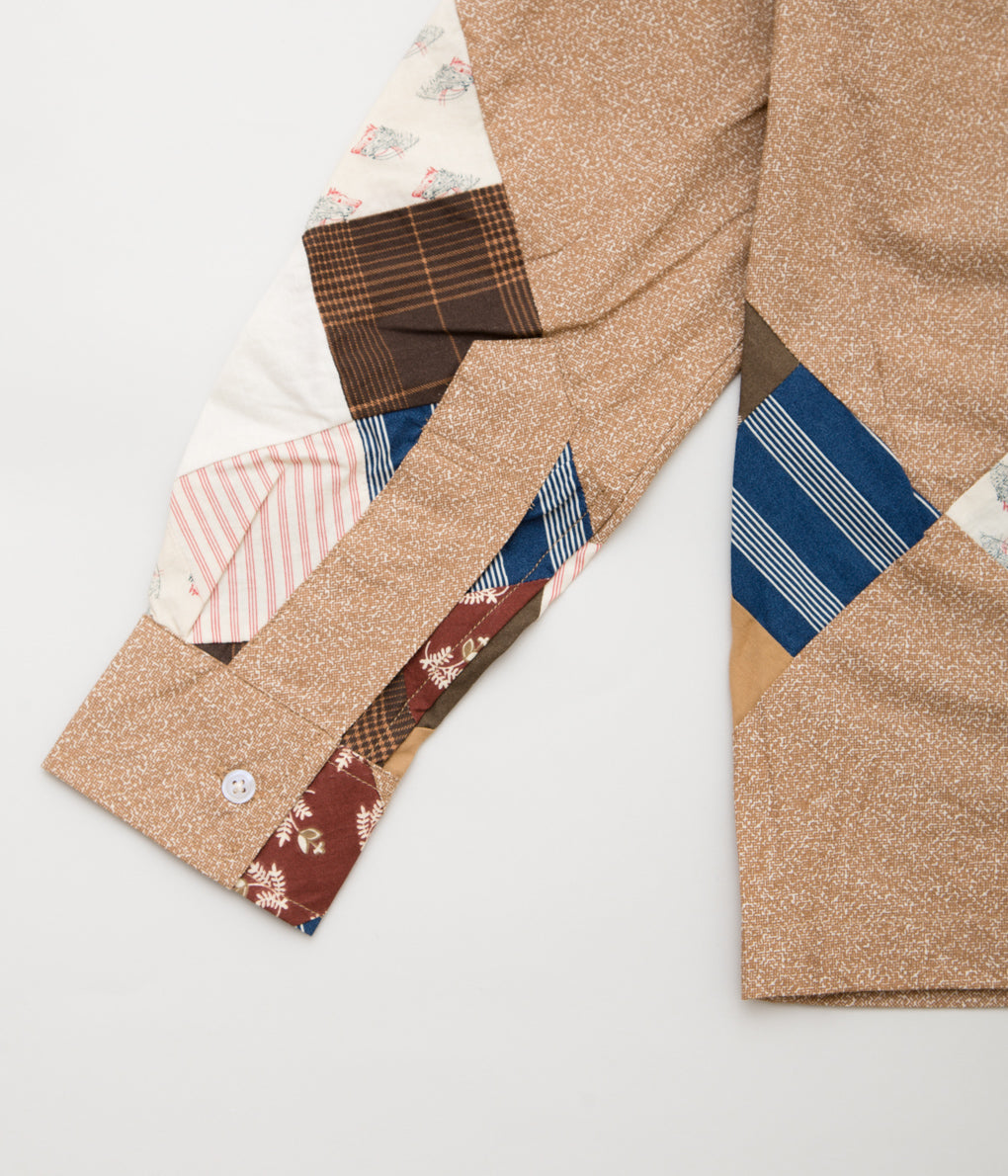 BODE "PONY CALICO QUILT LS SHIRT"(BROWN MULTI)