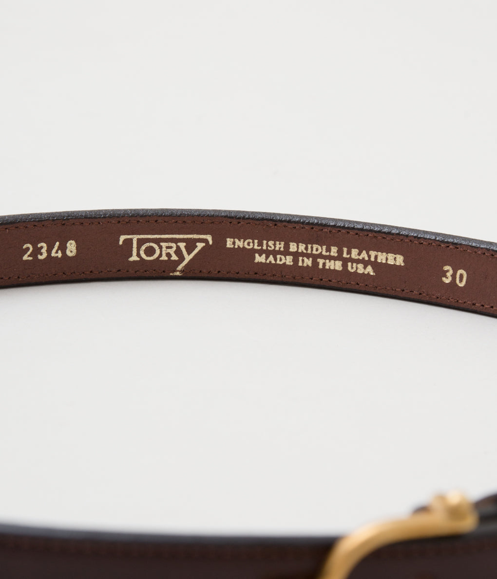 TORY LEATHER "【2348】EQUESTRIAN INSPIRED BELT"(HAVANA×BRASS)