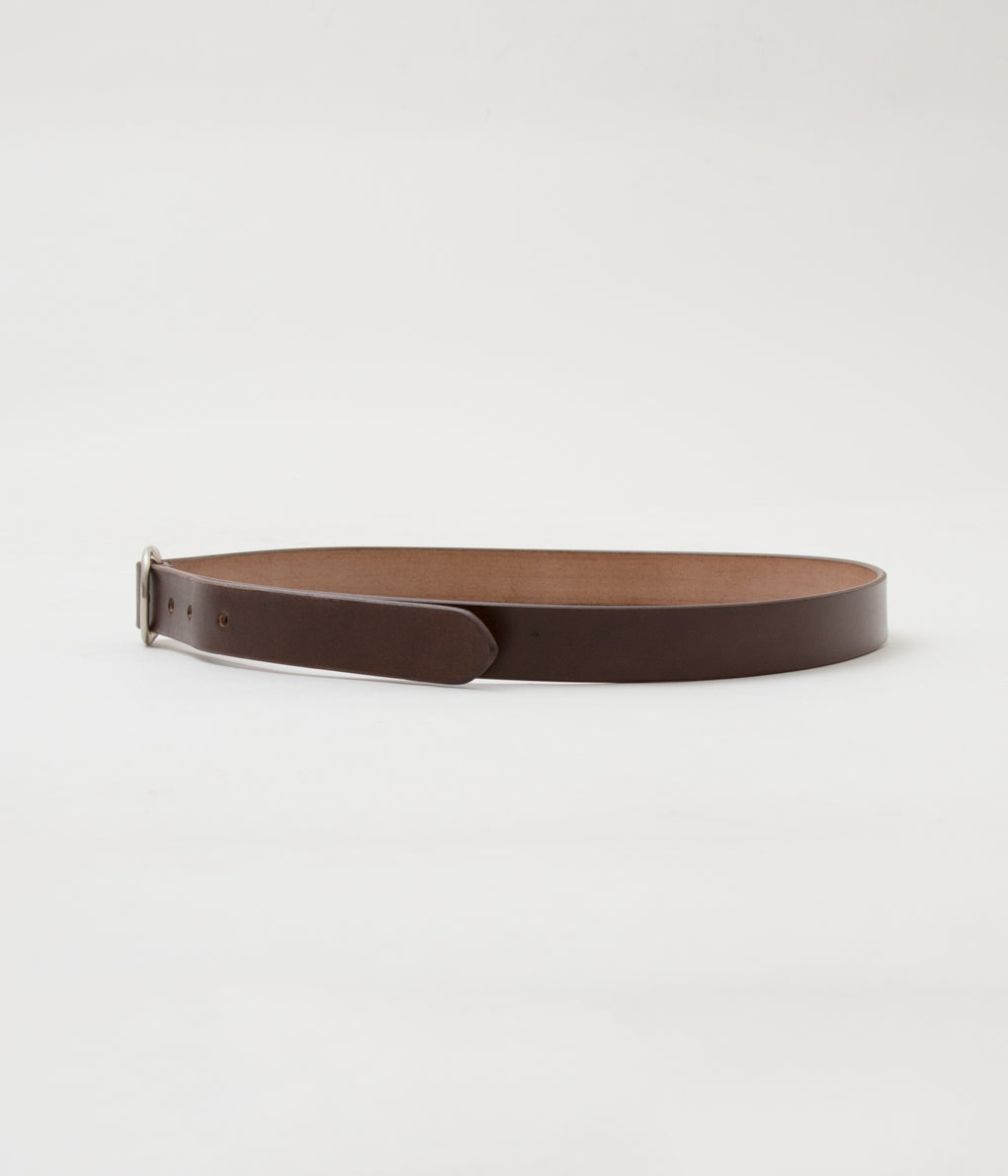 MAXIMUM HENRY "SLIM OVAL BELT"(BROWN)