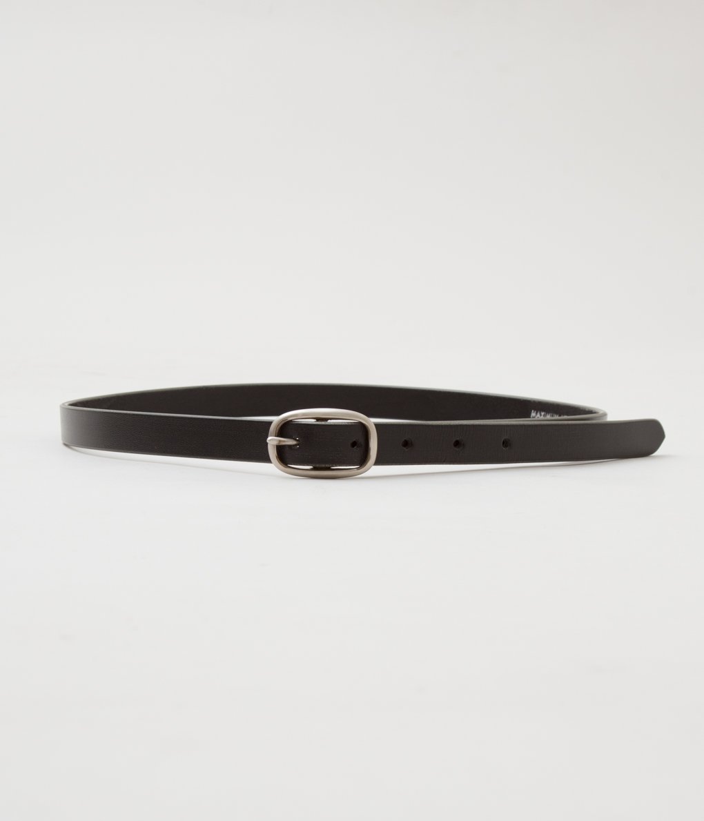 MAXIMUM HENRY "VERY SLIM OVAL BELT"(BLACK)