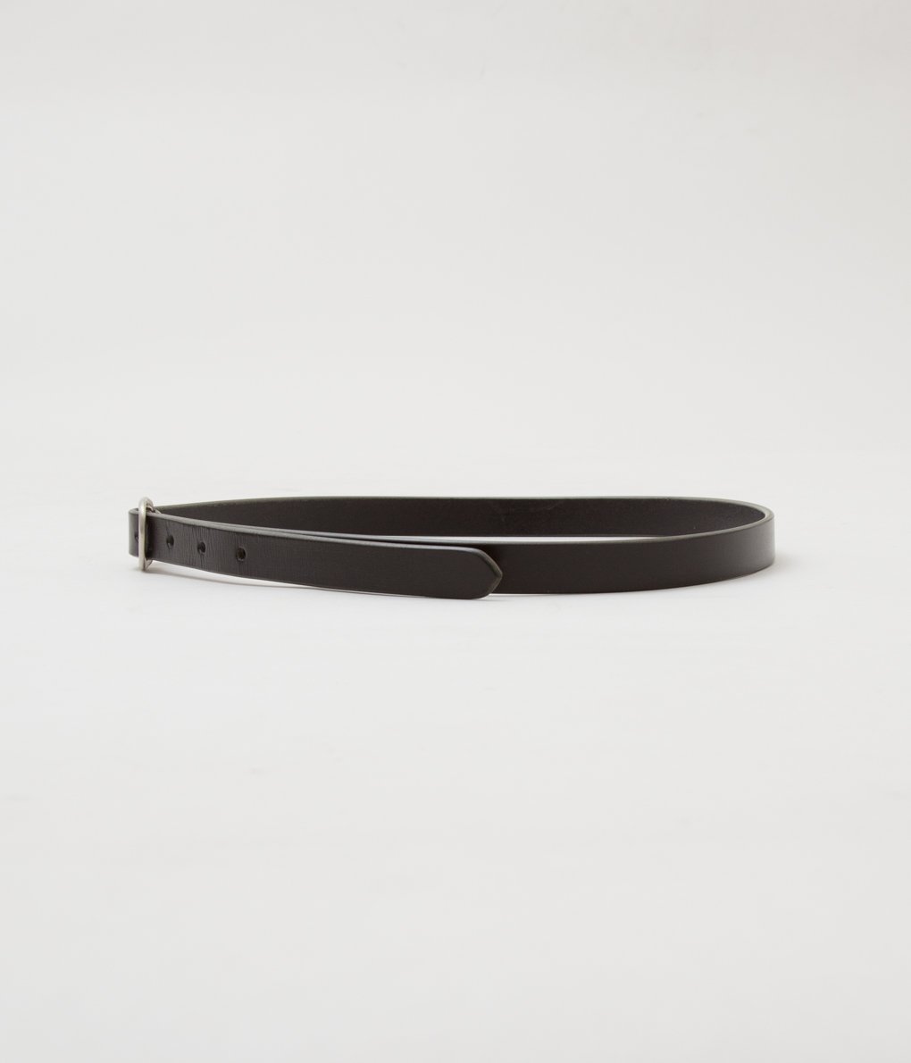 MAXIMUM HENRY "VERY SLIM OVAL BELT"(BLACK)