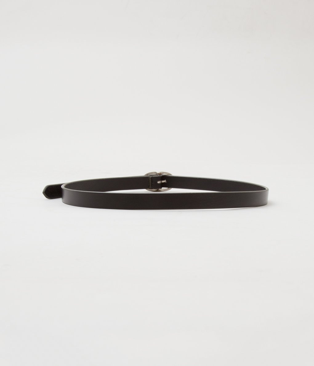 MAXIMUM HENRY "VERY SLIM OVAL BELT"(BLACK)