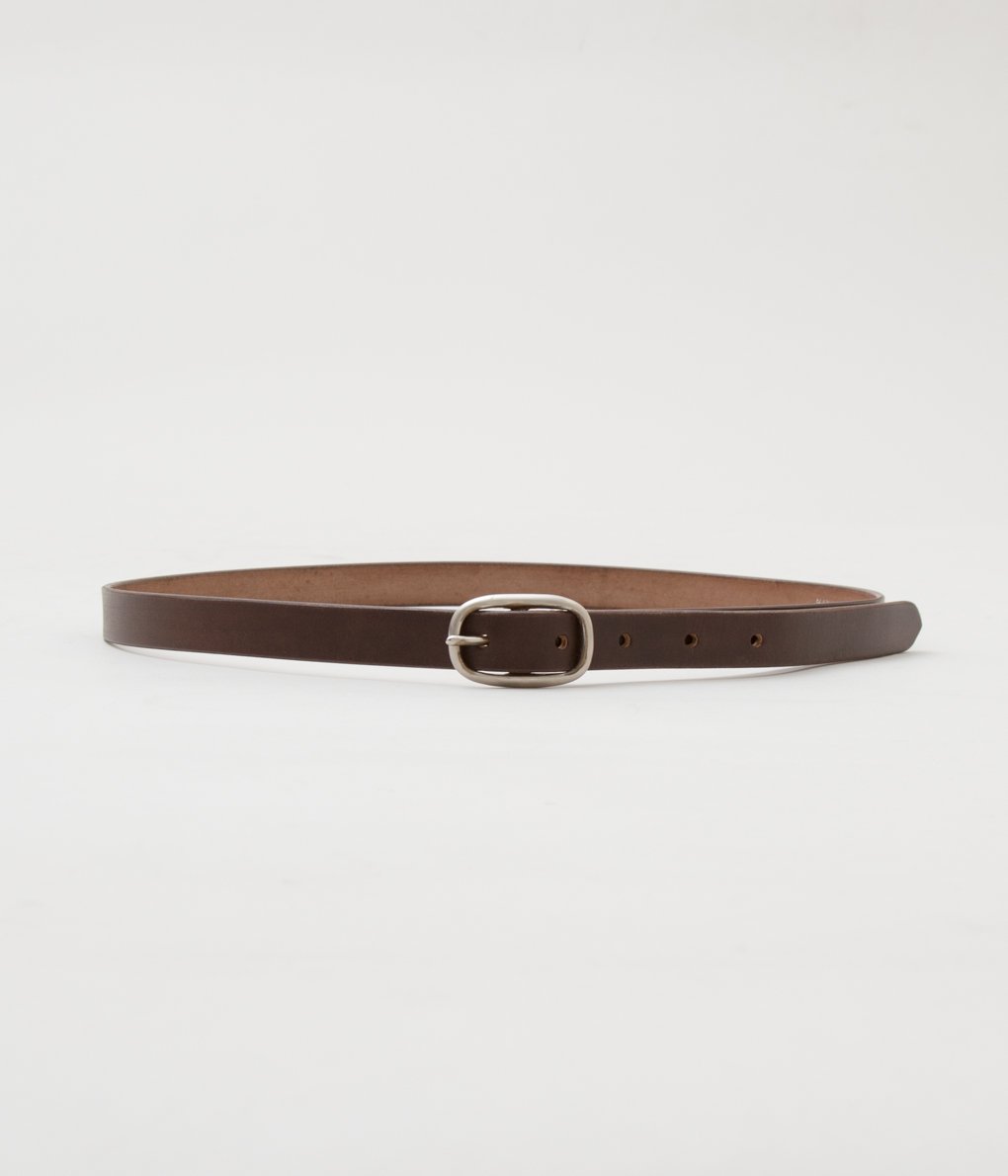 MAXIMUM HENRY "VERY SLIM OVAL BELT"(BROWN)