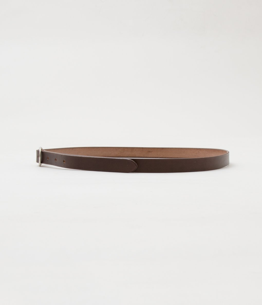 MAXIMUM HENRY "VERY SLIM OVAL BELT"(BROWN)