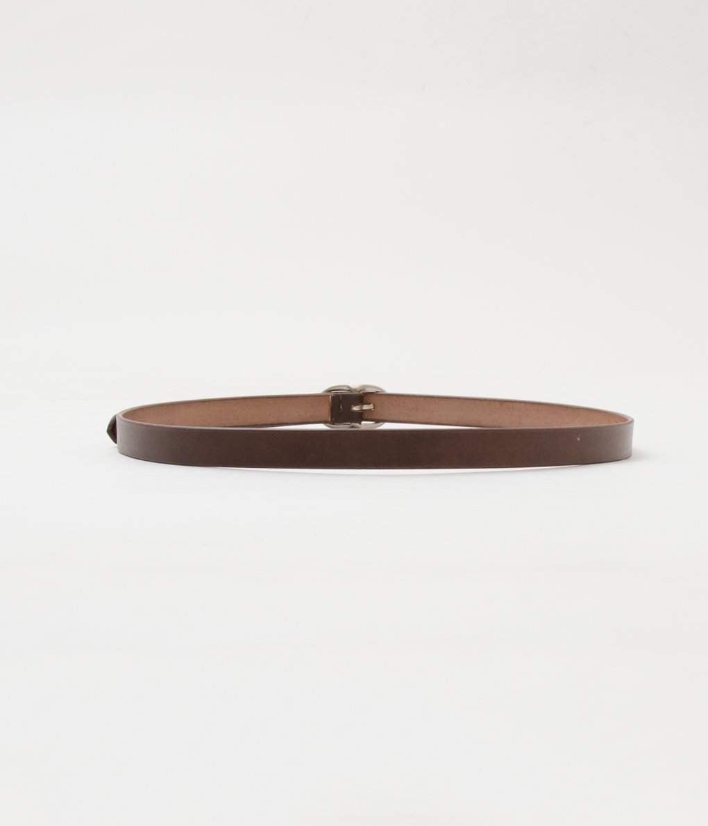 MAXIMUM HENRY "VERY SLIM OVAL BELT"(BROWN)