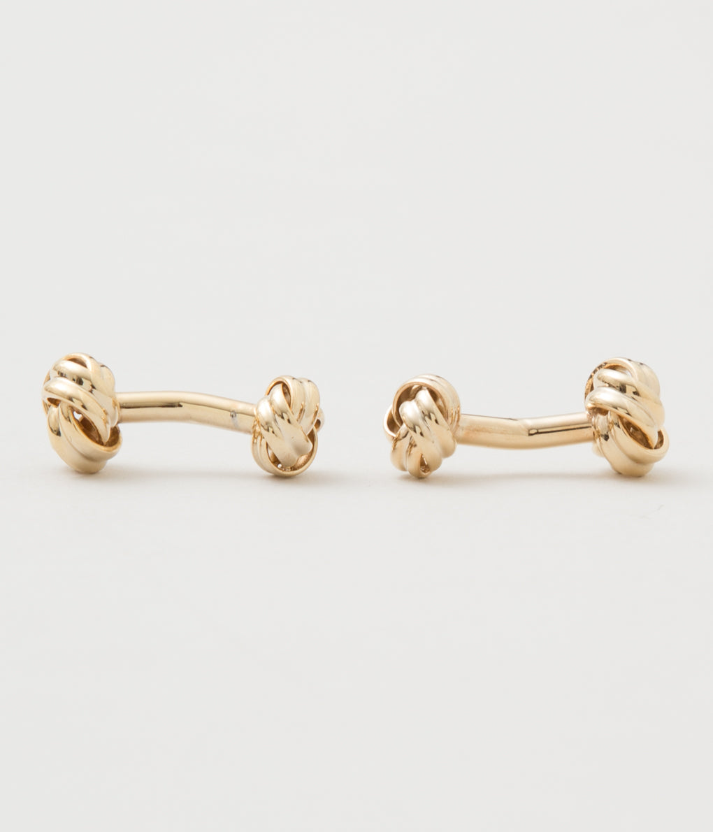 FINE AND DANDY "CUFF LINKS KNOT"(GOLD)