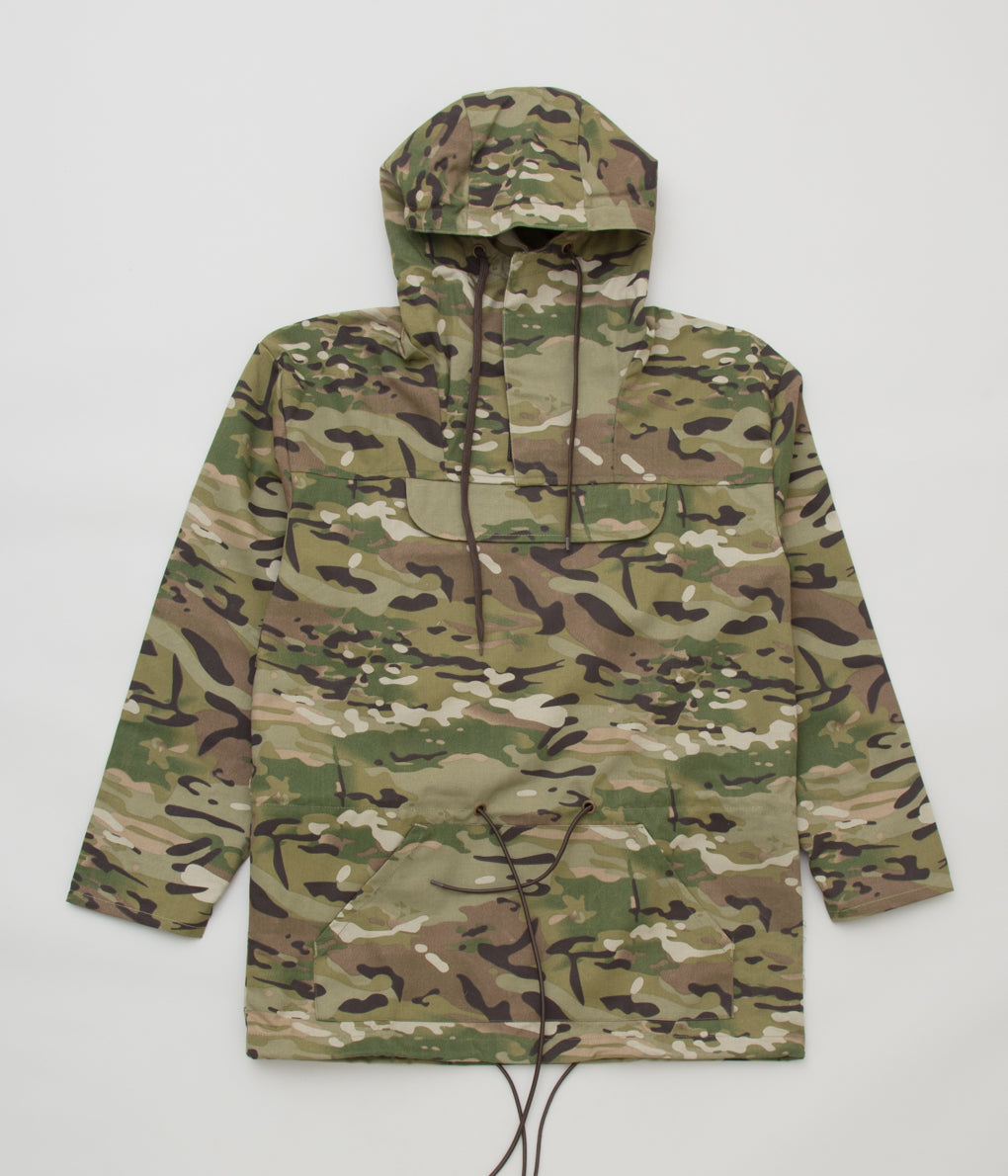 VINTAGE CLOTHING"DEAD STOCK MULTICAMO ANORAK PULL OVER HOODED JACKET"(MULTICAMO)