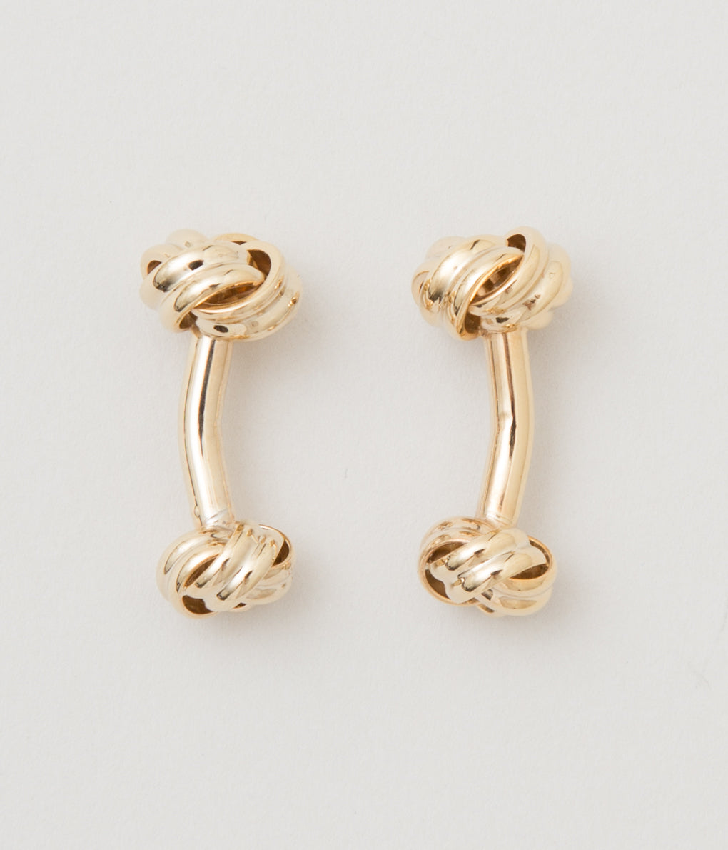 FINE AND DANDY "CUFF LINKS KNOT"(GOLD)