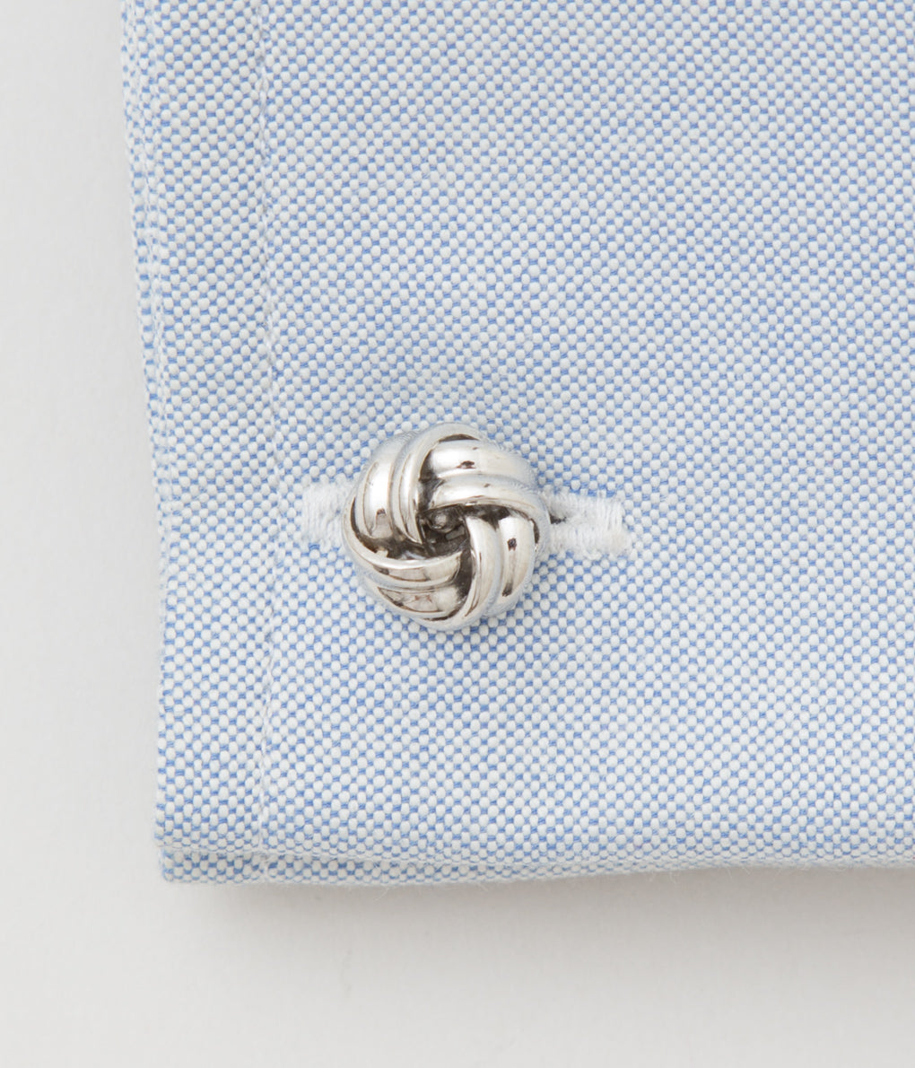 FINE AND DANDY "CUFF LINKS KNOT"(SILVER)