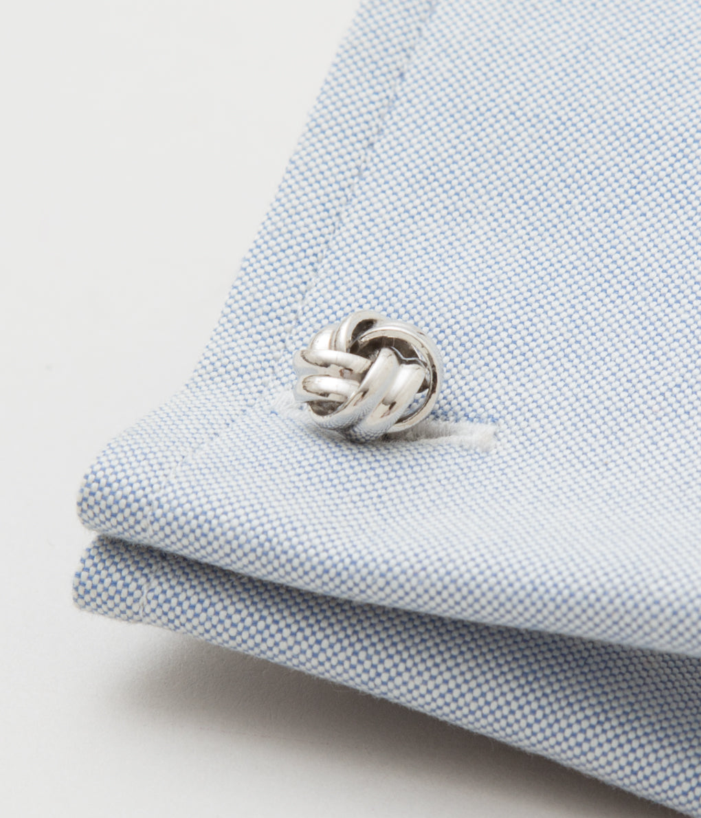 FINE AND DANDY "CUFF LINKS KNOT"(SILVER)