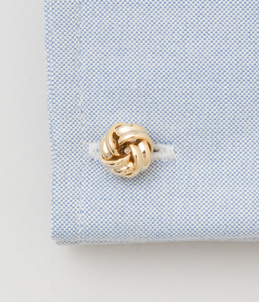 FINE AND DANDY "CUFF LINKS KNOT"(GOLD)