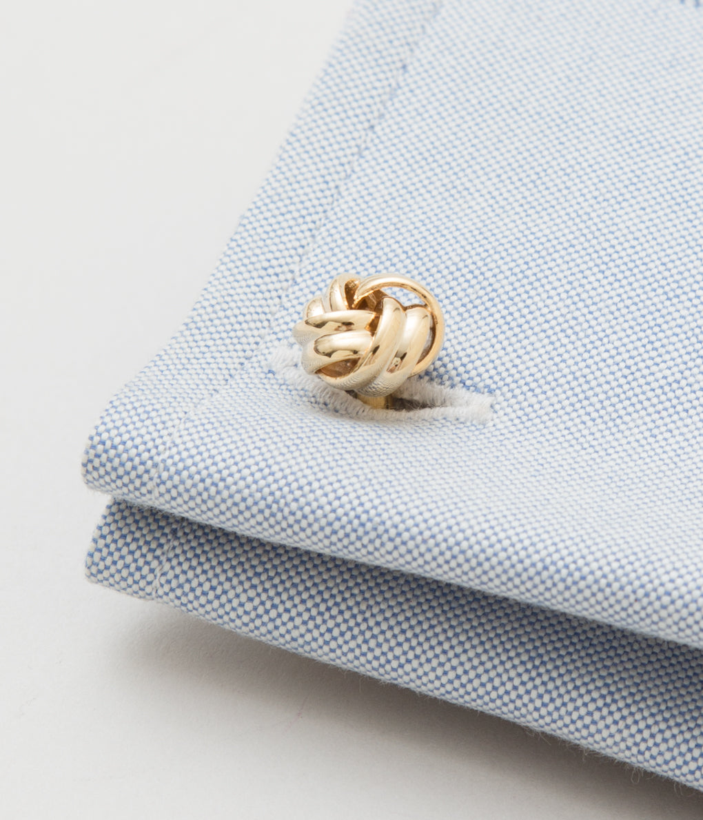 FINE AND DANDY "CUFF LINKS KNOT"(GOLD)