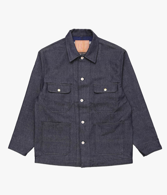 HERILL ''CASHMEREDENIM RAILROAD CHOREJACKET'' (INDIGO)